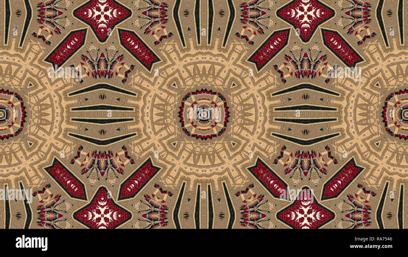 Abstract Ethnic Authentic Symmetric Pattern Ornamental Decorative ...