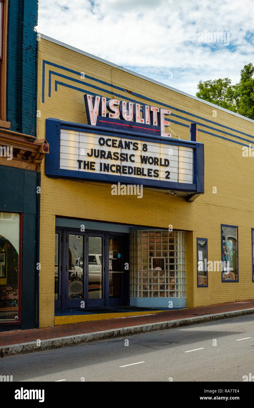 Visulite Cinema, 1214 North Augusta Street, Staunton, Virginia Stock