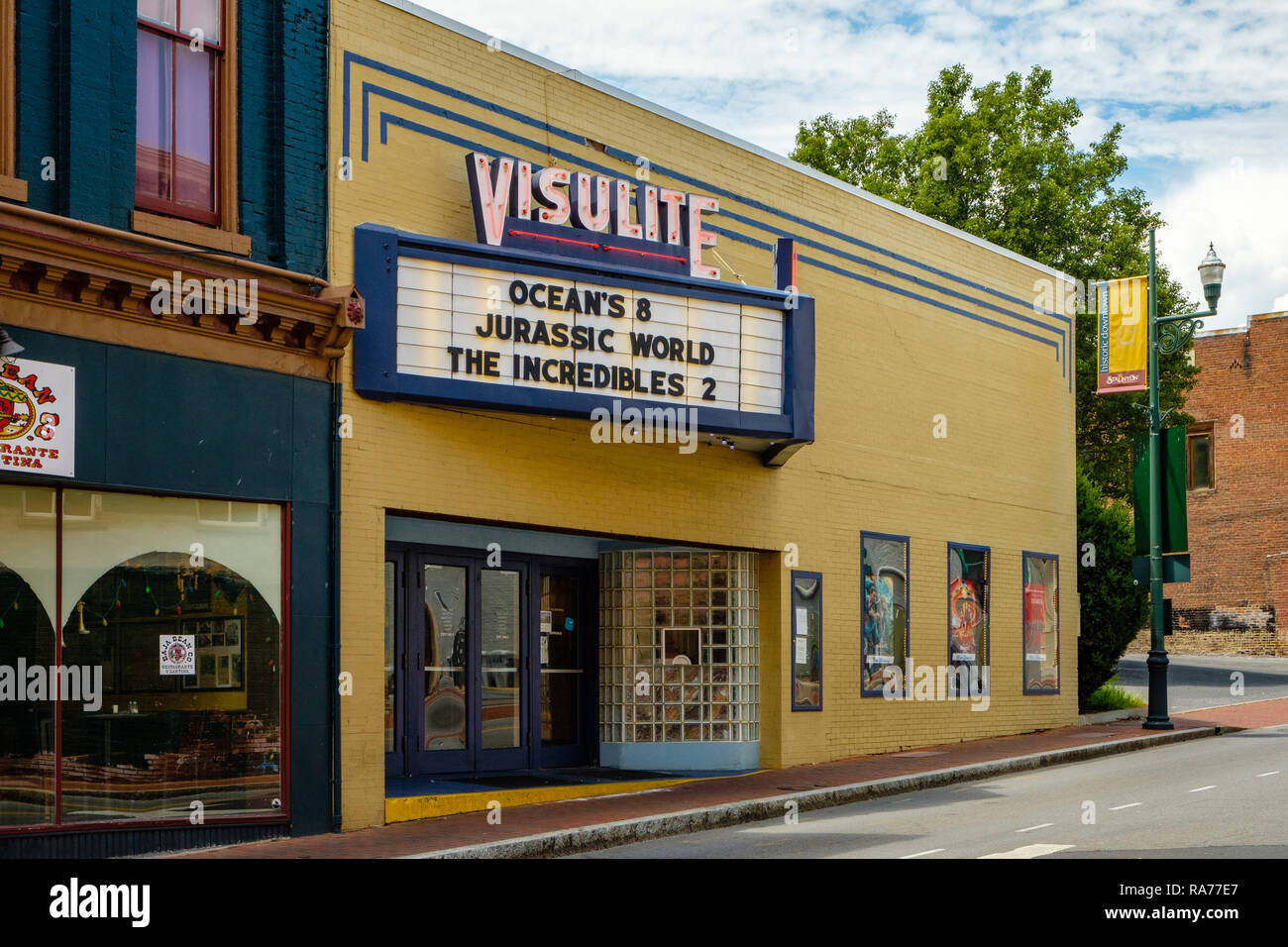 Visulite Cinema, 1214 North Augusta Street, Staunton, Virginia Stock