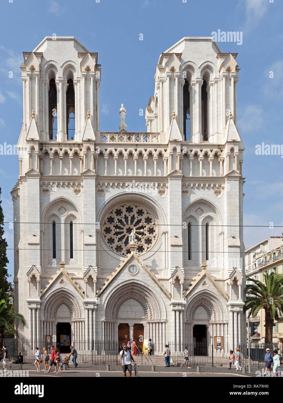 Notre-Dame di Nice, St. Mary's Church, Nice, Alpes-Maritimes, Provence-Alpes-Côte d'Azur, France Stock Photo