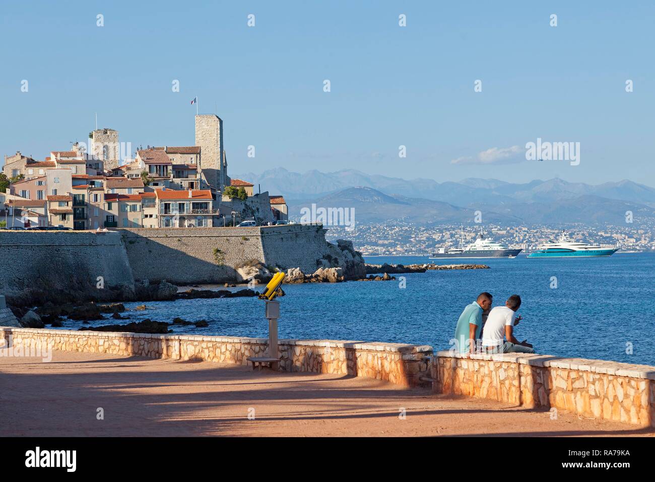 Old town, Antibes, Cote d'Azur, France Stock Photo