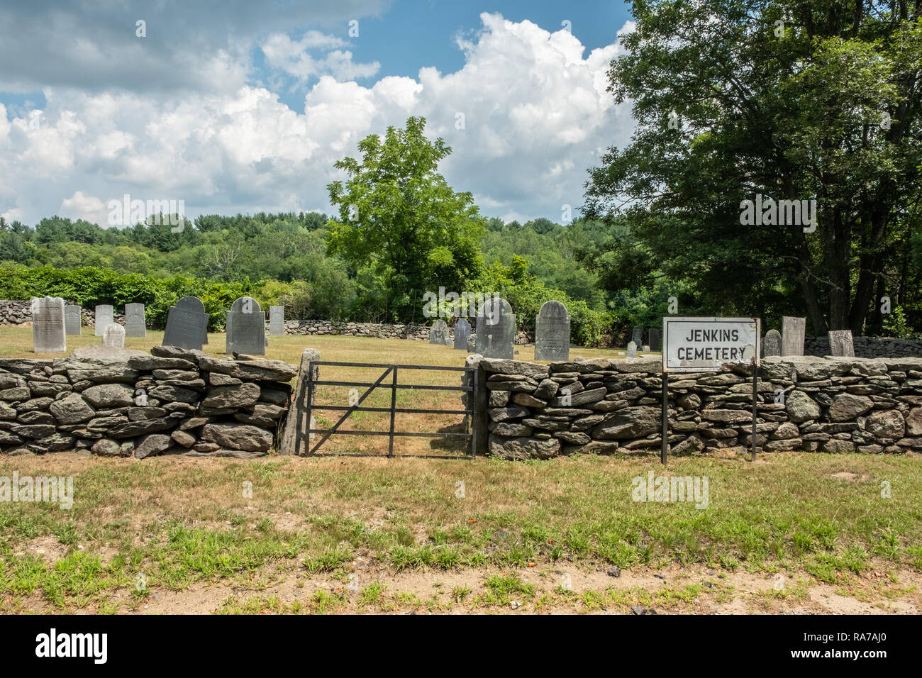 The Old Jenkins Cemetery in Barre, MA Stock Photo Alamy