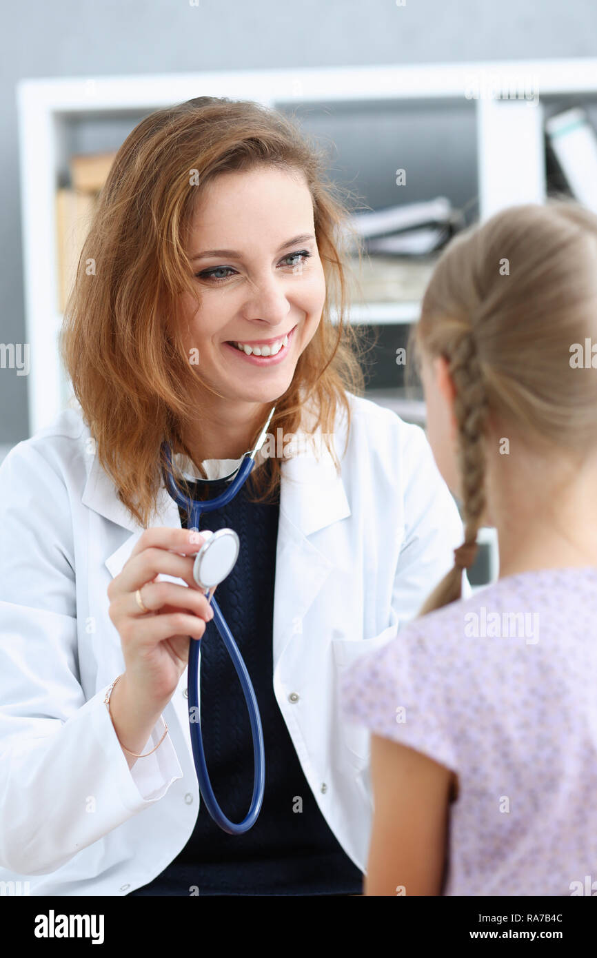 Little child at pediatrician reception Stock Photo Alamy