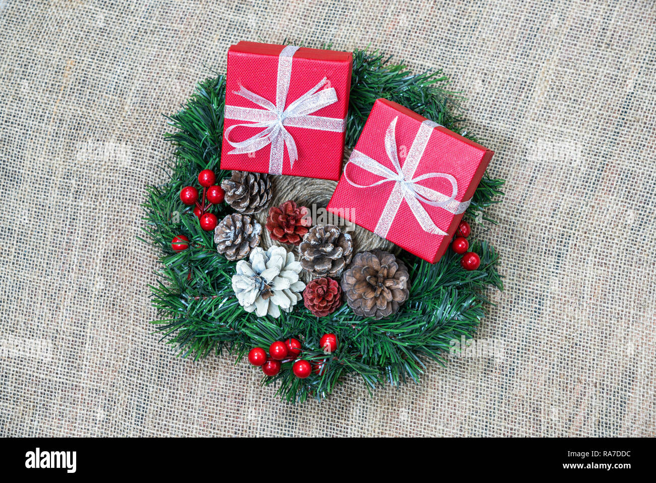 Christmas gift boxes Stock Photo - Alamy