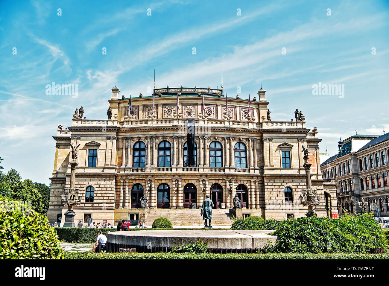 Prague, Czech Republic - June 03, 2017: House of art, gallery and ...