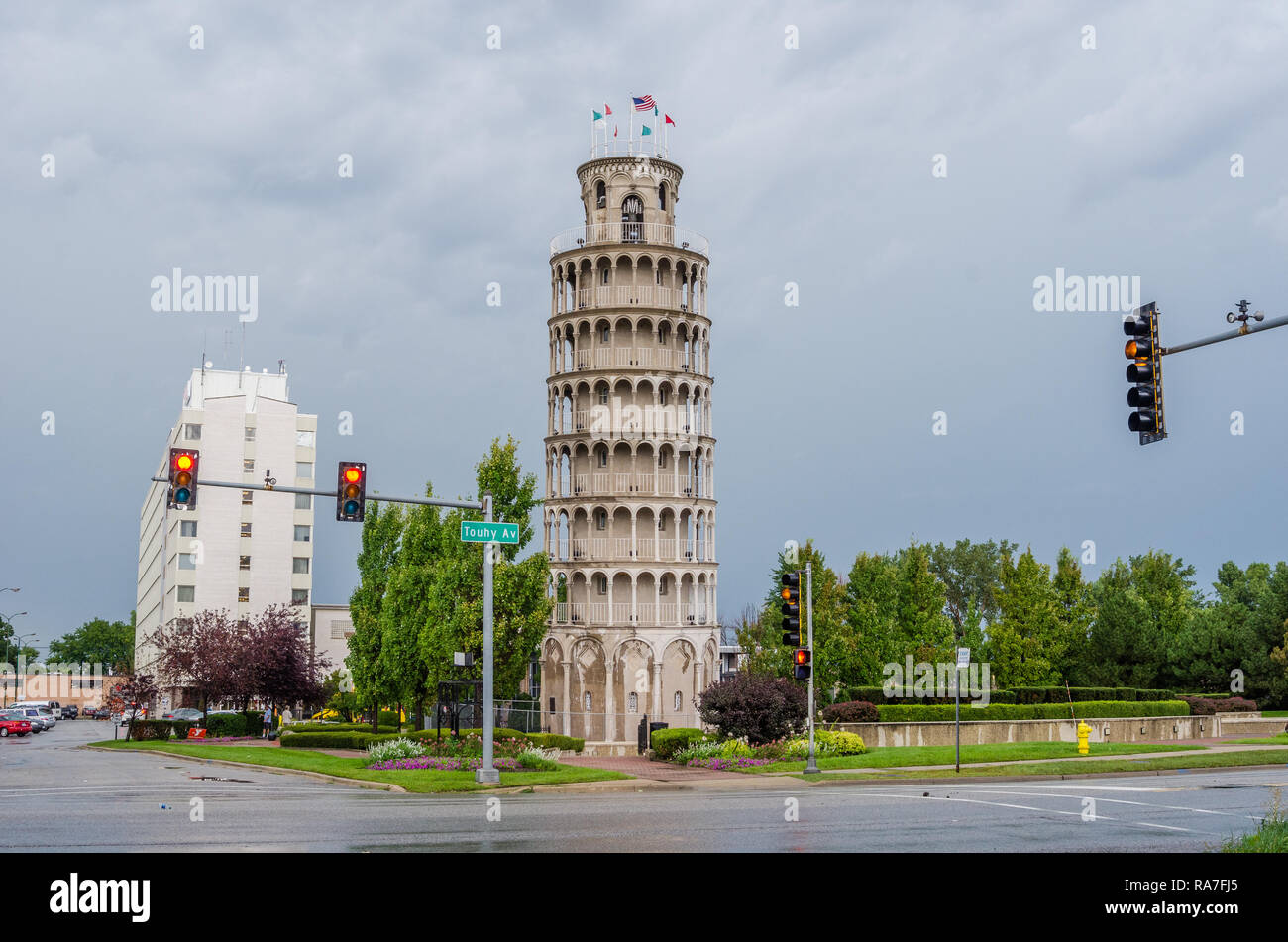 Leaning Tower of Niles Stock Photo