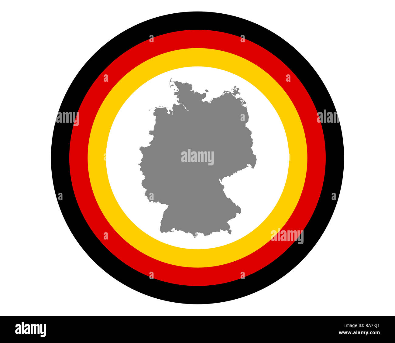 German flag and map Stock Photo - Alamy