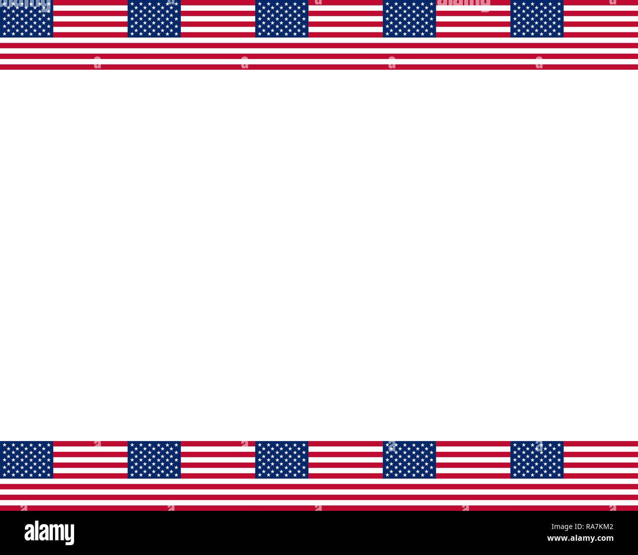 American flag with copy space Stock Photo - Alamy