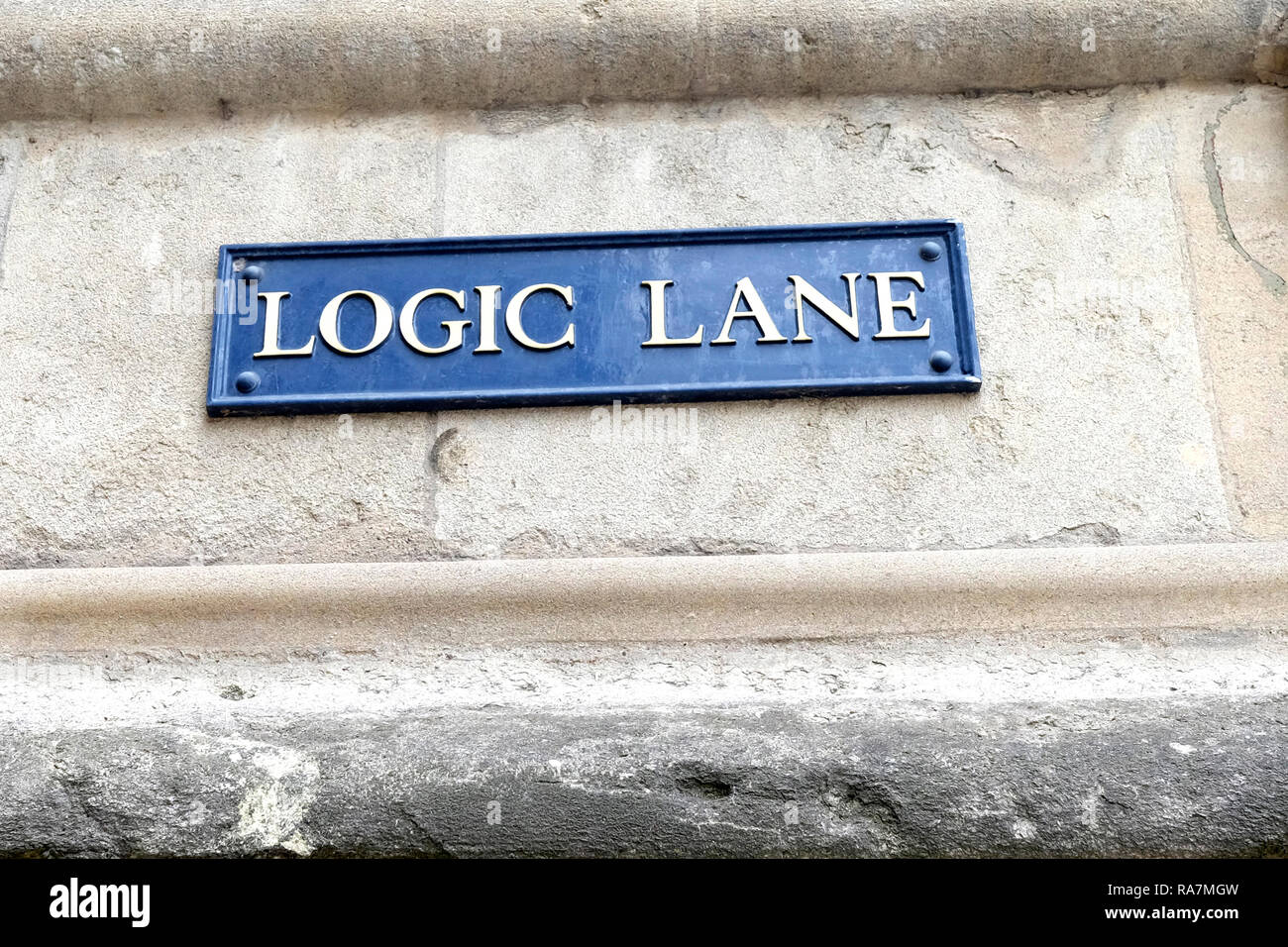 Logic lane, Oxford, UK Stock Photo