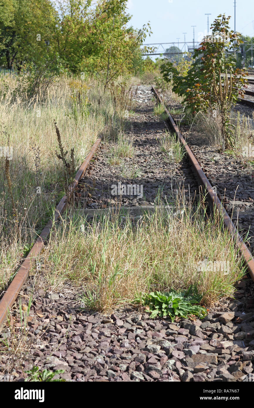 A decommissioned railway line Stock Photo