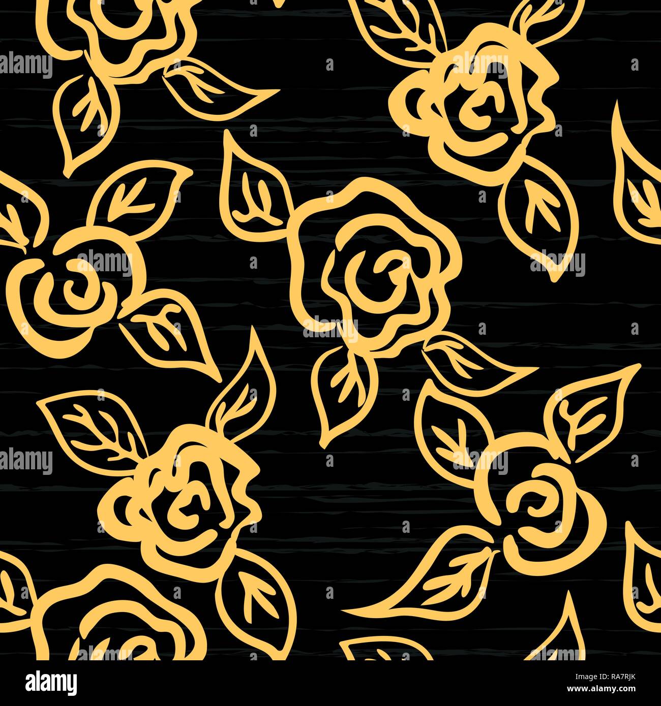 Vector seamless patern graphic roses on a background. Stock Vector