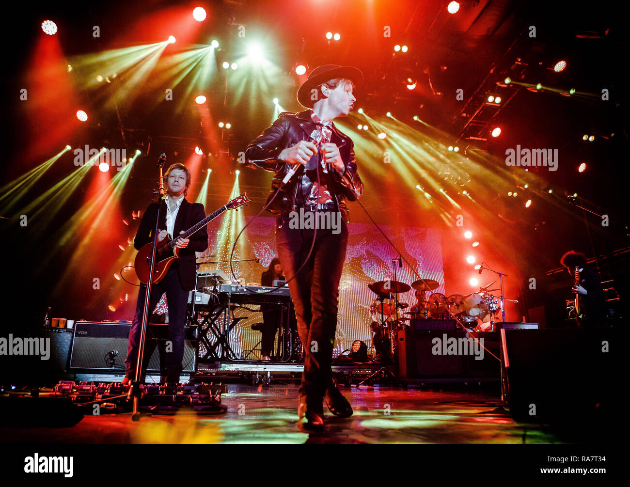 The American singer, songwriter and multiinstrumentalist Beck performs