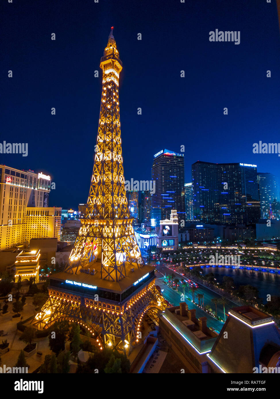 Las Vegas Usa September 10 2018 Eiffel Tower At Paris Casino