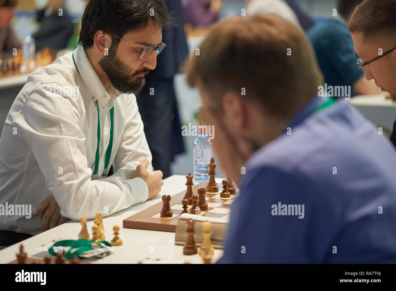 Championship match chess hi-res stock photography and images - Alamy