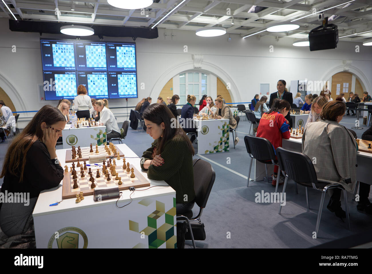 St Petersburg Russia December 27 2018 Women Compete In King