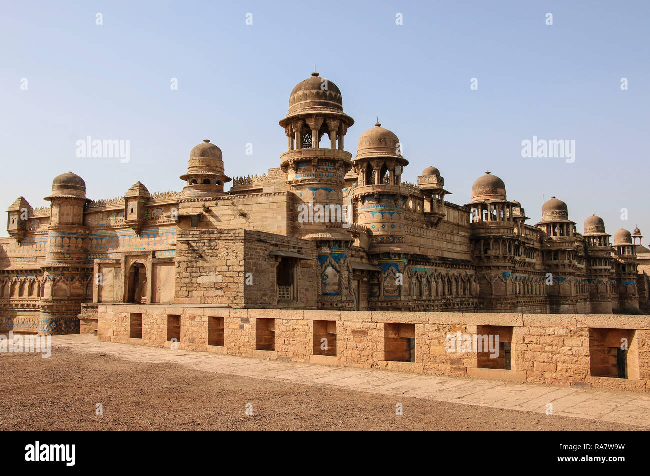 Gwalior Fort In Gwalior (Mughal Architecture), Madhya Pradesh, India ...