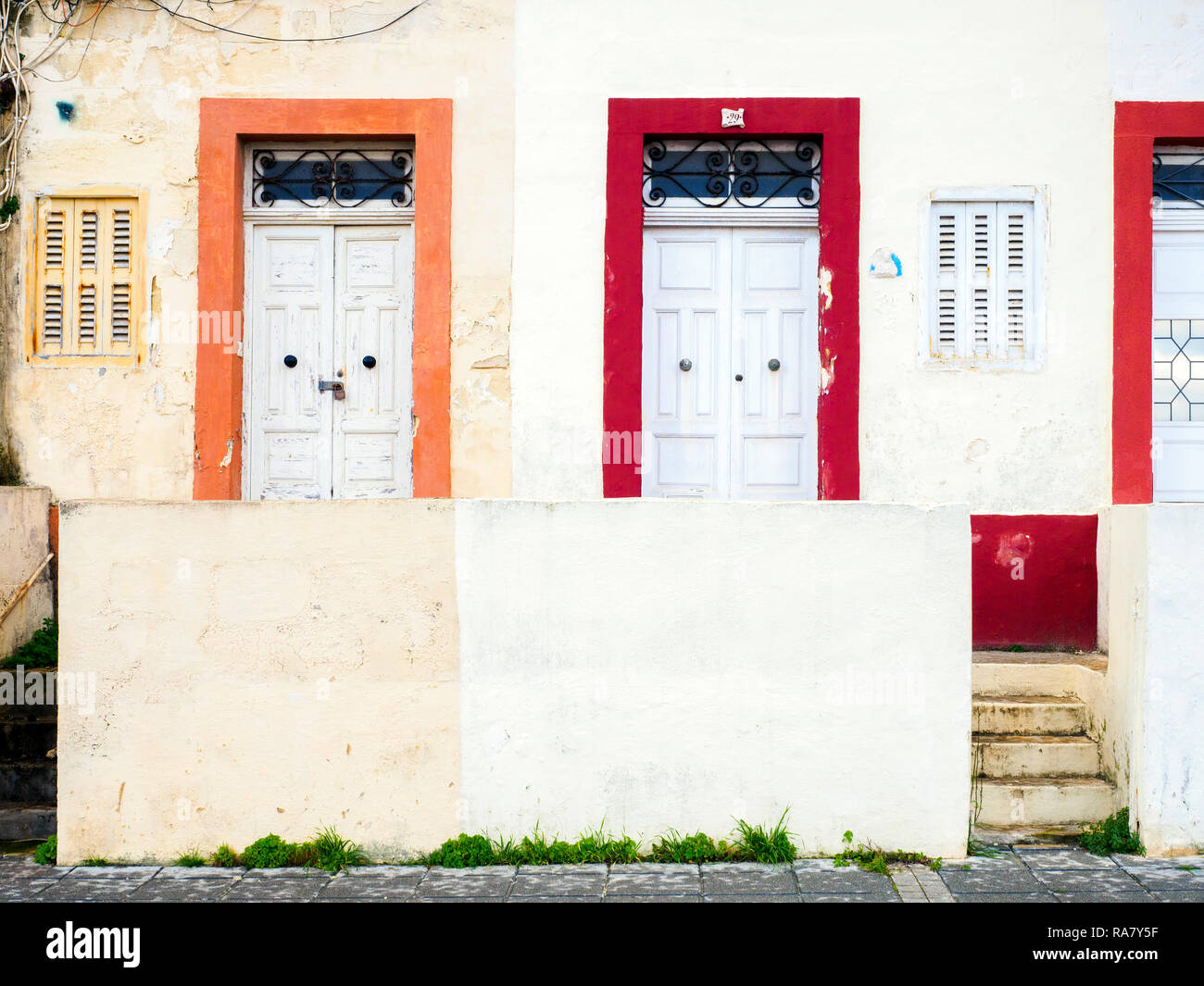 Doors - Bugibba, Malta Stock Photo
