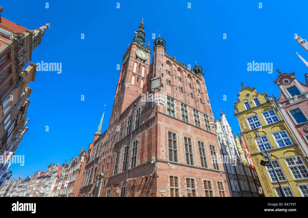 Old streets of Gdansk Poland Stock Photo