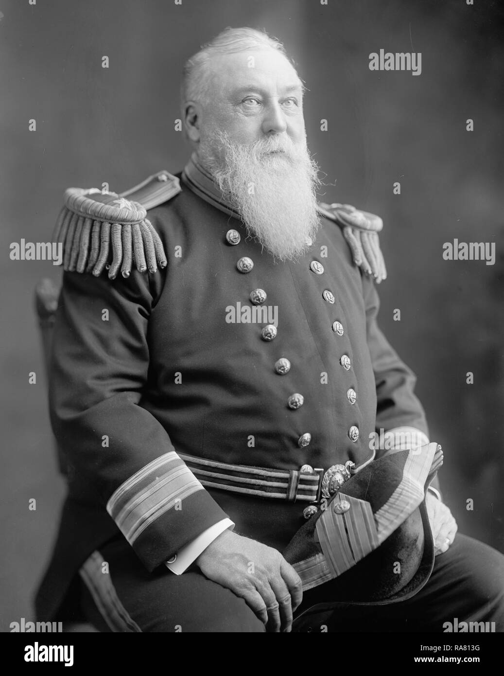United States Navy Admiral Phillip Hitchborn ca. early 1900s Stock Photo