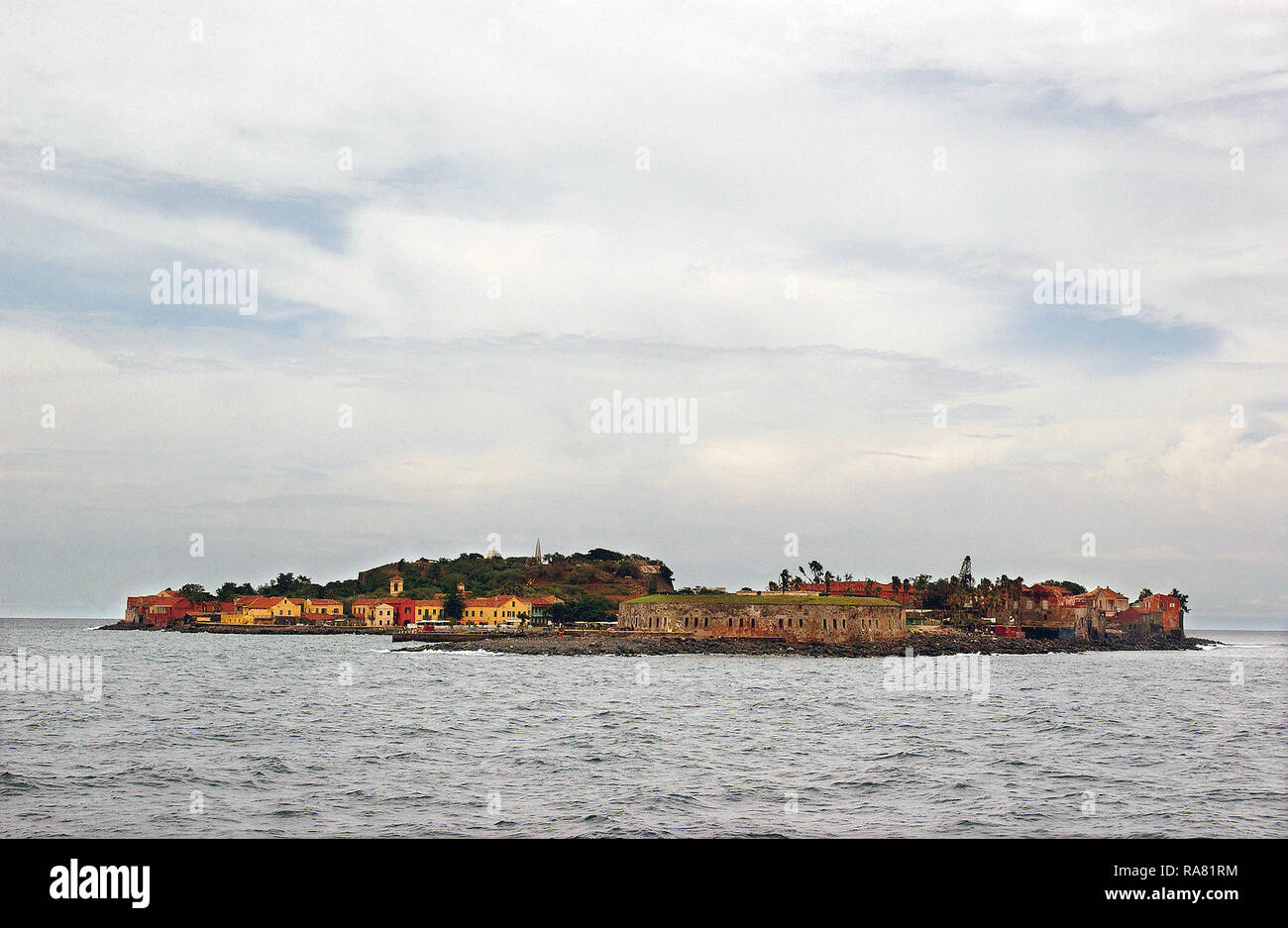 Goree Island, Senegal, located off the Western African  coast, was where slaves were taken after being captured to be put on ships bound for Cuba, Brazil, and the United States. Photograph taken during Joint Task Force Liberia. Stock Photo