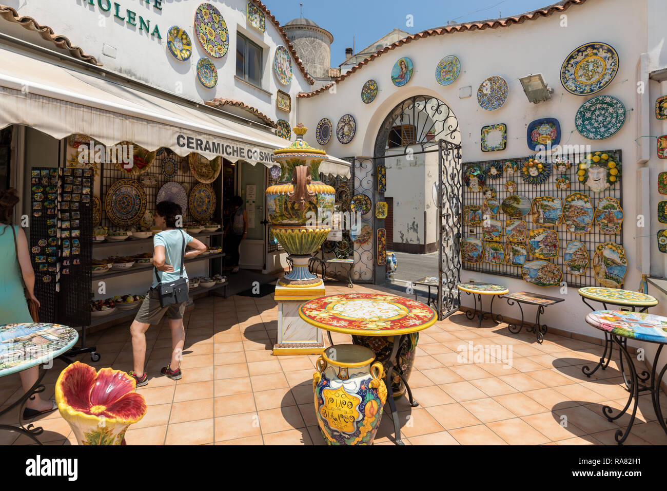 Ceramic shop ravello amalfi coast hires stock photography and images