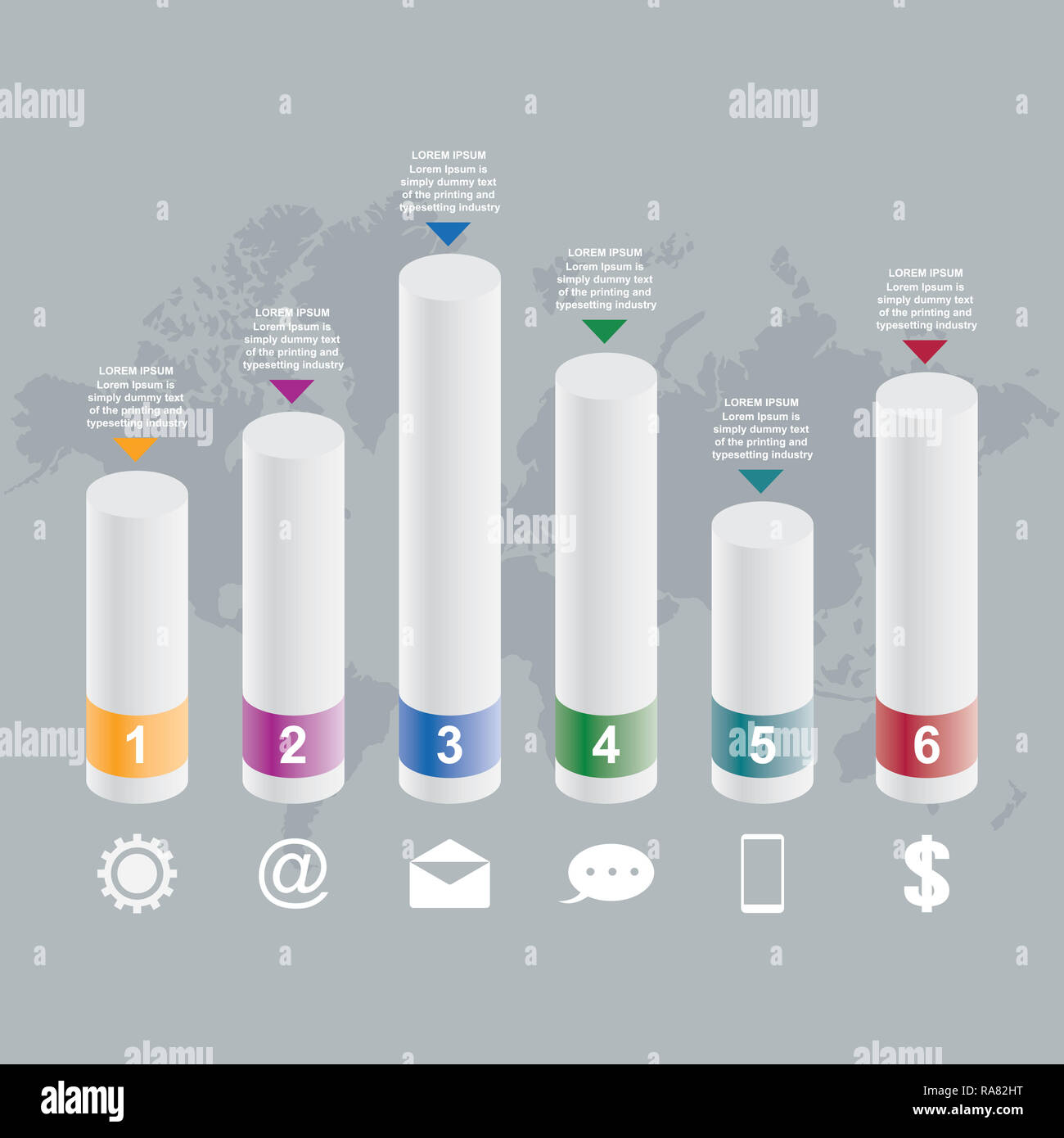 Bar graph map hi-res stock photography and images - Alamy