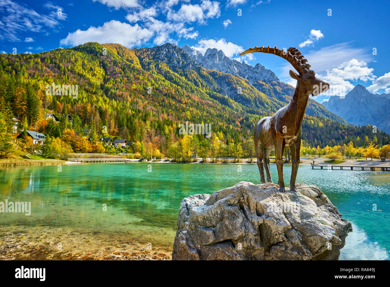 Jasna Lake, Triglav National Park, Julian Alps, Slovenia Stock Photo