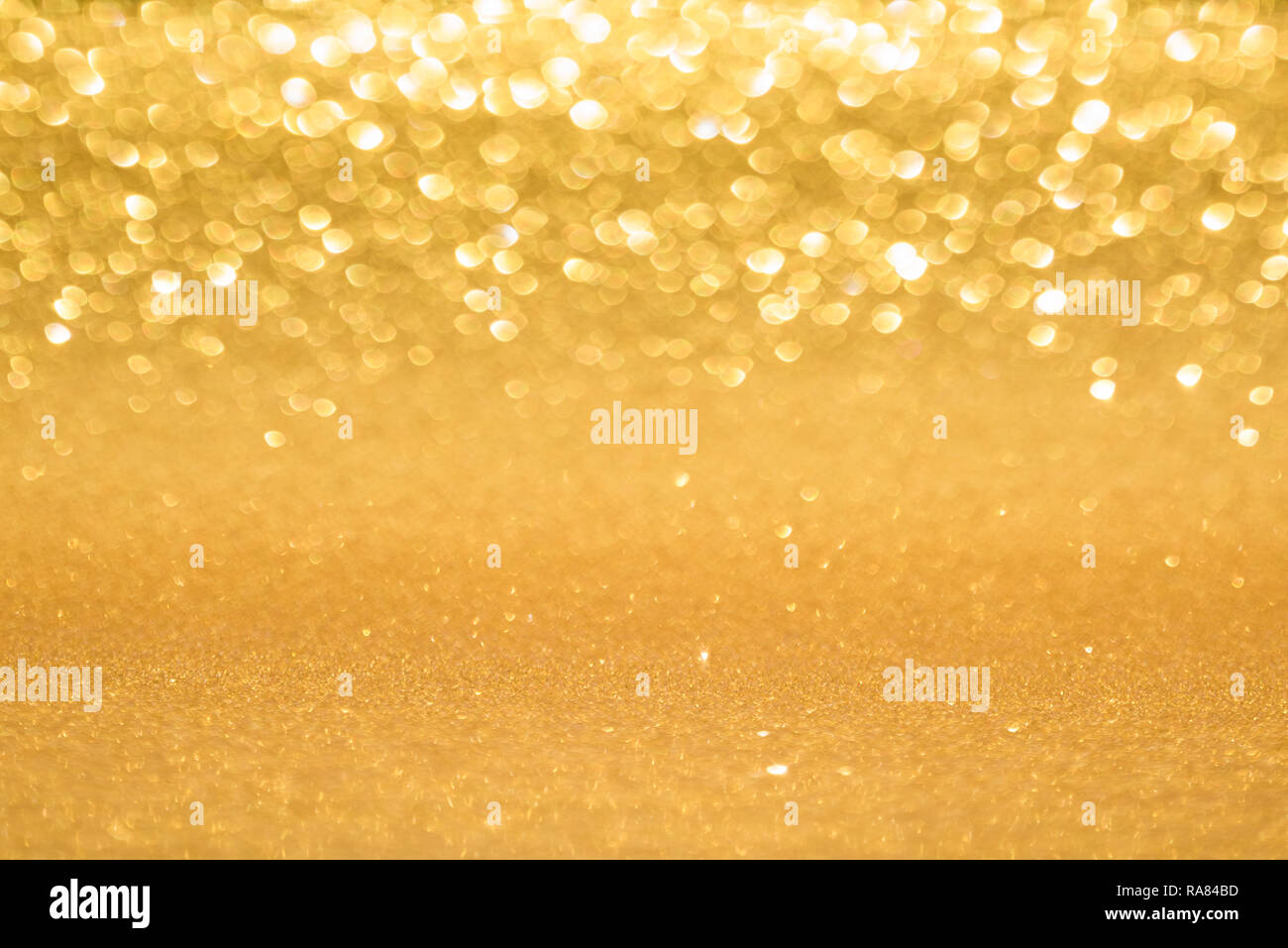 golden blurred background Stock Photo