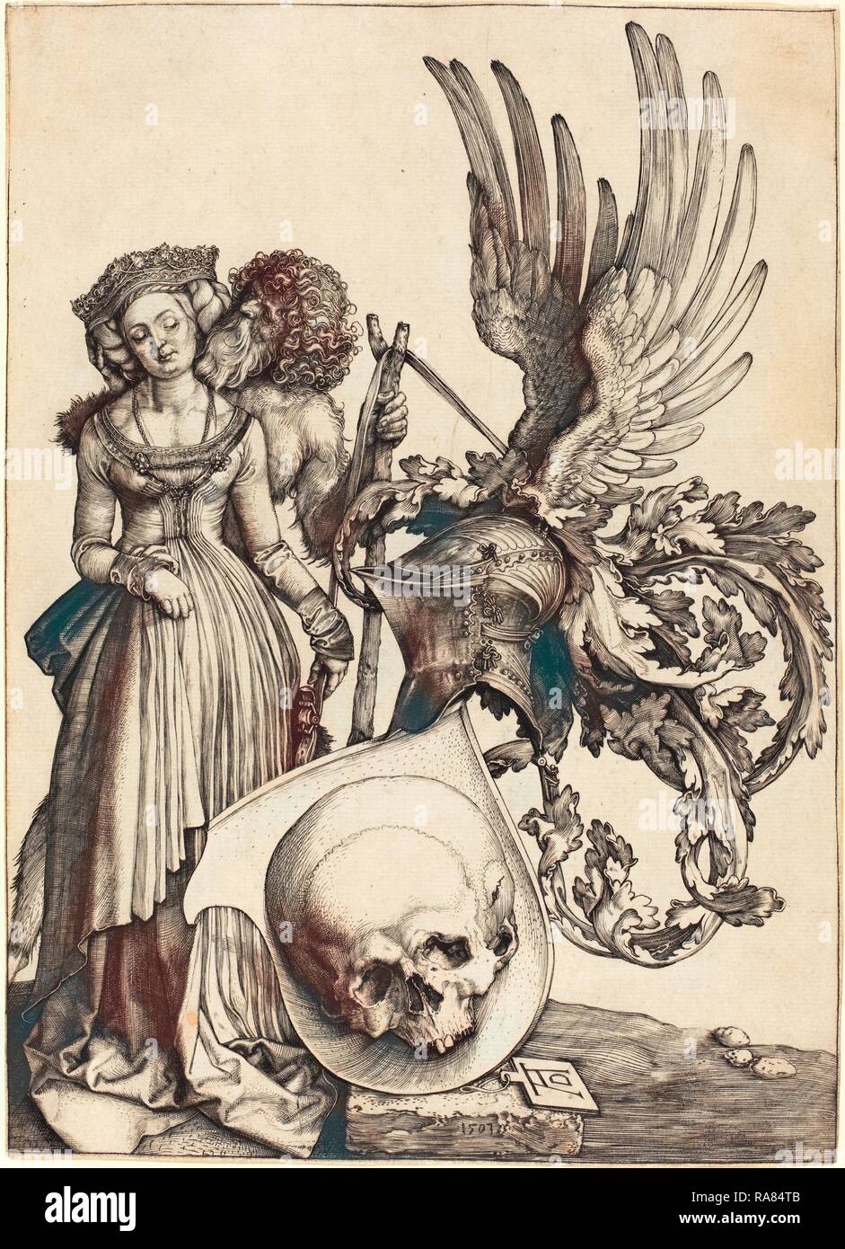 Albrecht Dürer (German, 1471 - 1528), Coat of Arms with a Skull, 1503 ...