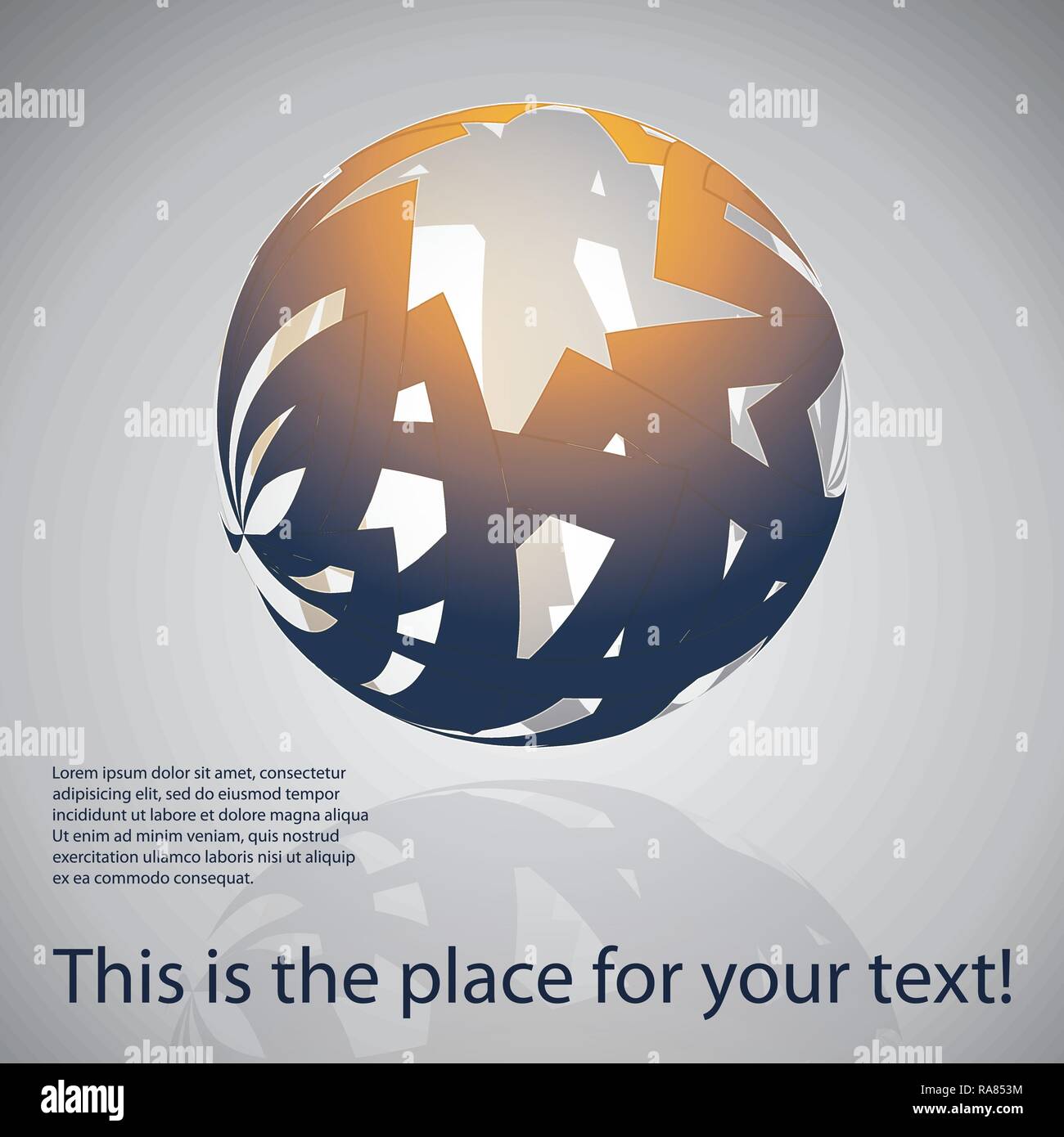 Colorful Abstract Background with Globe in Editable Vector Format Stock ...