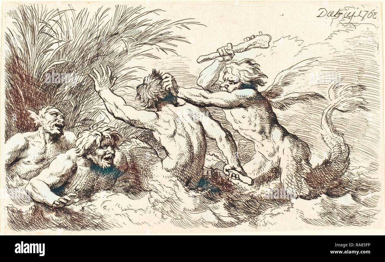 Christian Wilhelm Ernst Dietrich (German, 1712 1774), Battling