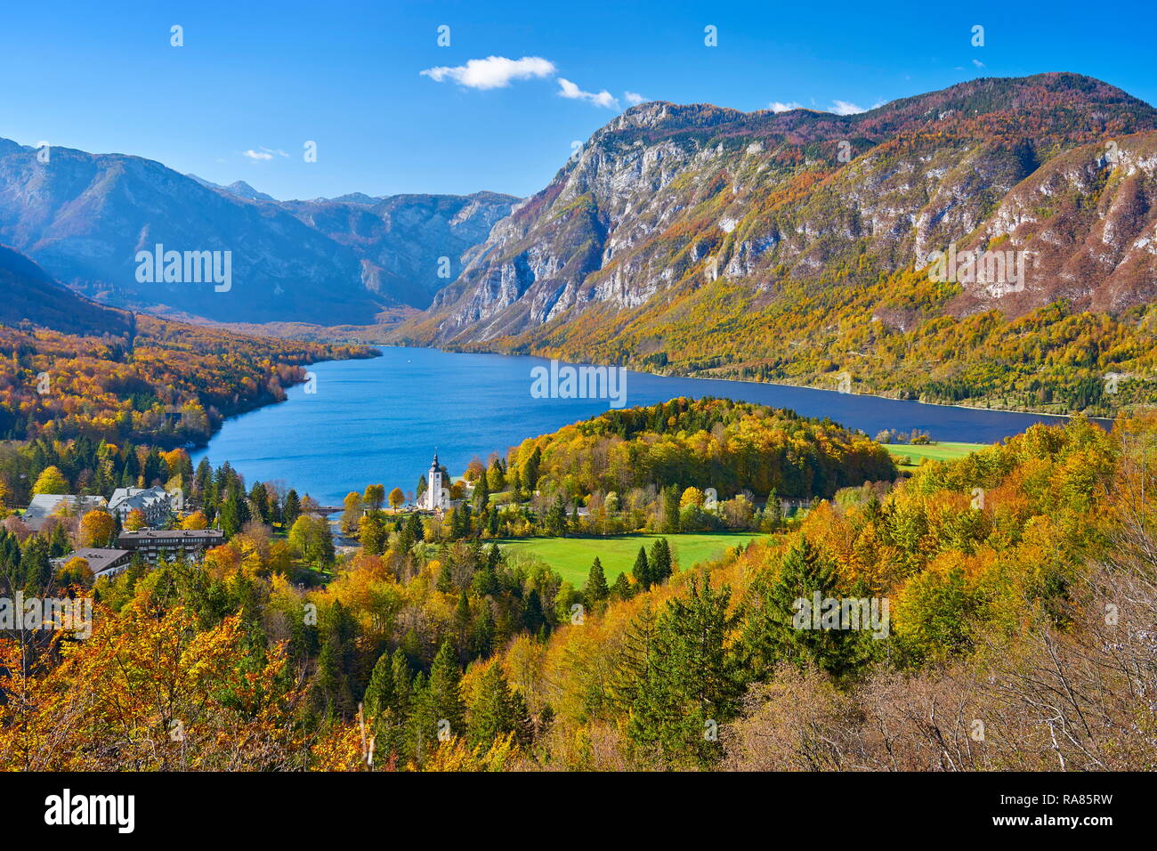 Bohinj Lake, Triglav National Park, Slovenia Stock Photo