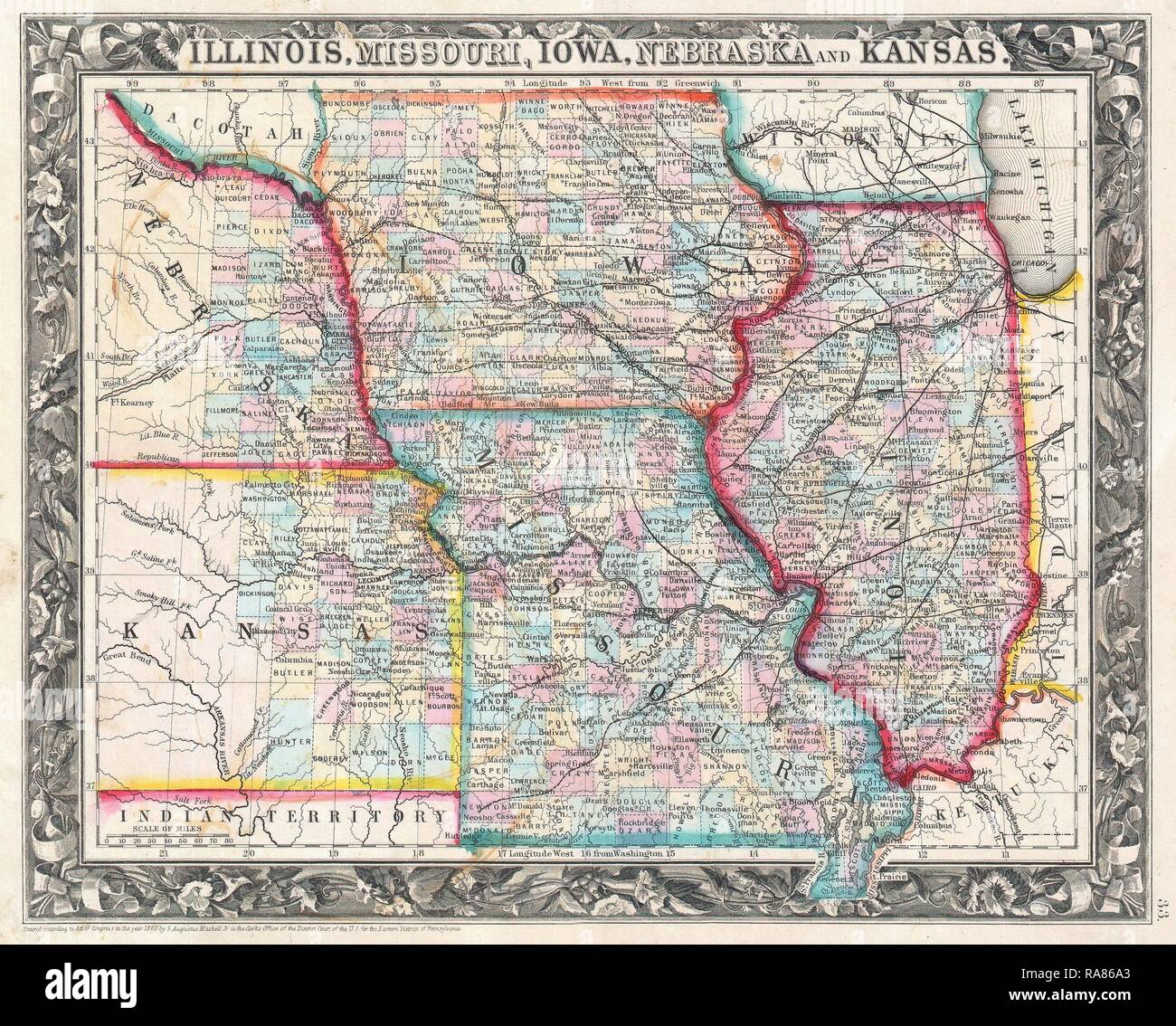 Mitchell nebraska map hires stock photography and images Alamy