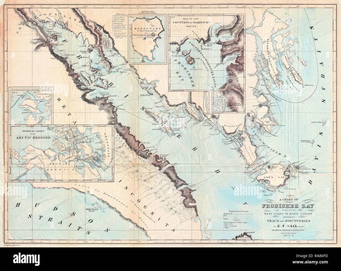 Map of Frobisher Bay, Baffin Island