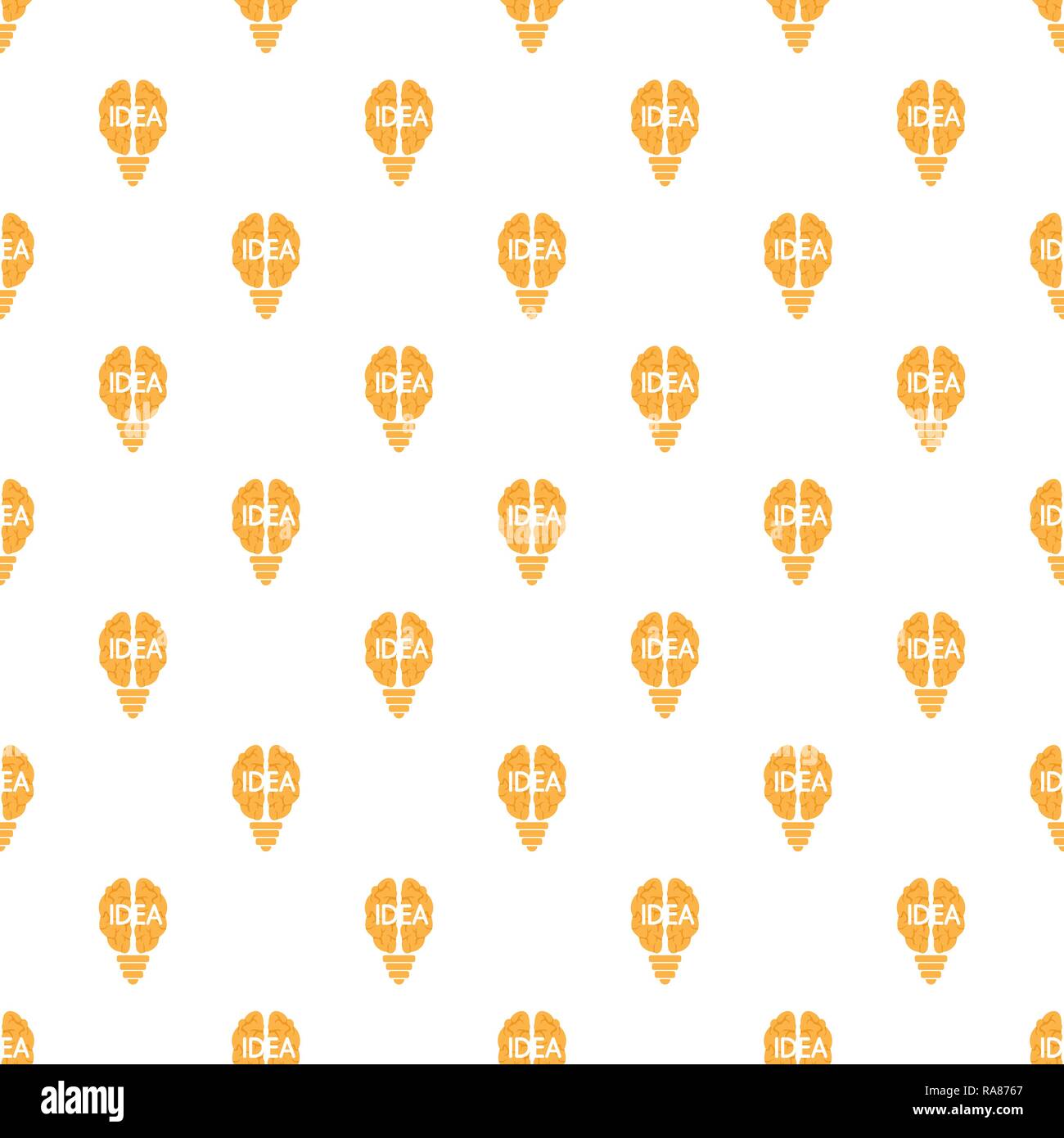 Mind idea pattern seamless vector repeat for any web design Stock Vector