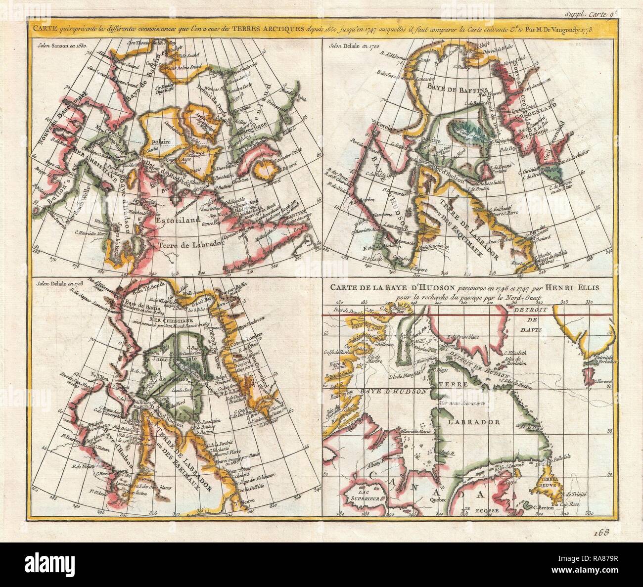 Historical hudson bay map hi-res stock photography and images - Alamy