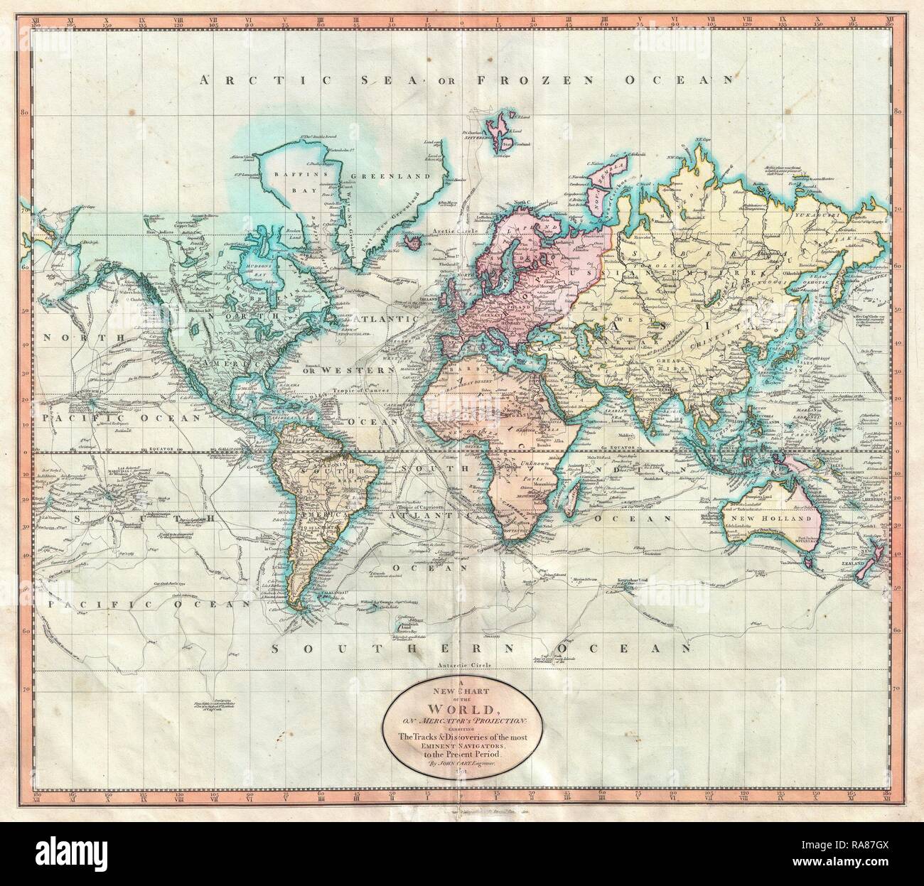 Mercator Projection Map