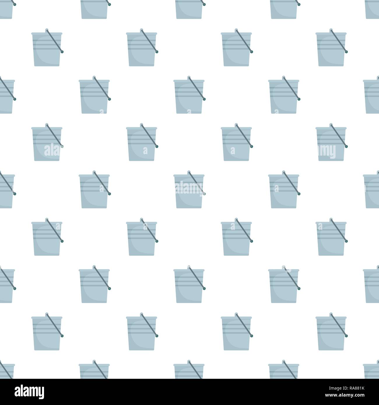 Garden bucket pattern seamless vector repeat for any web design Stock Vector
