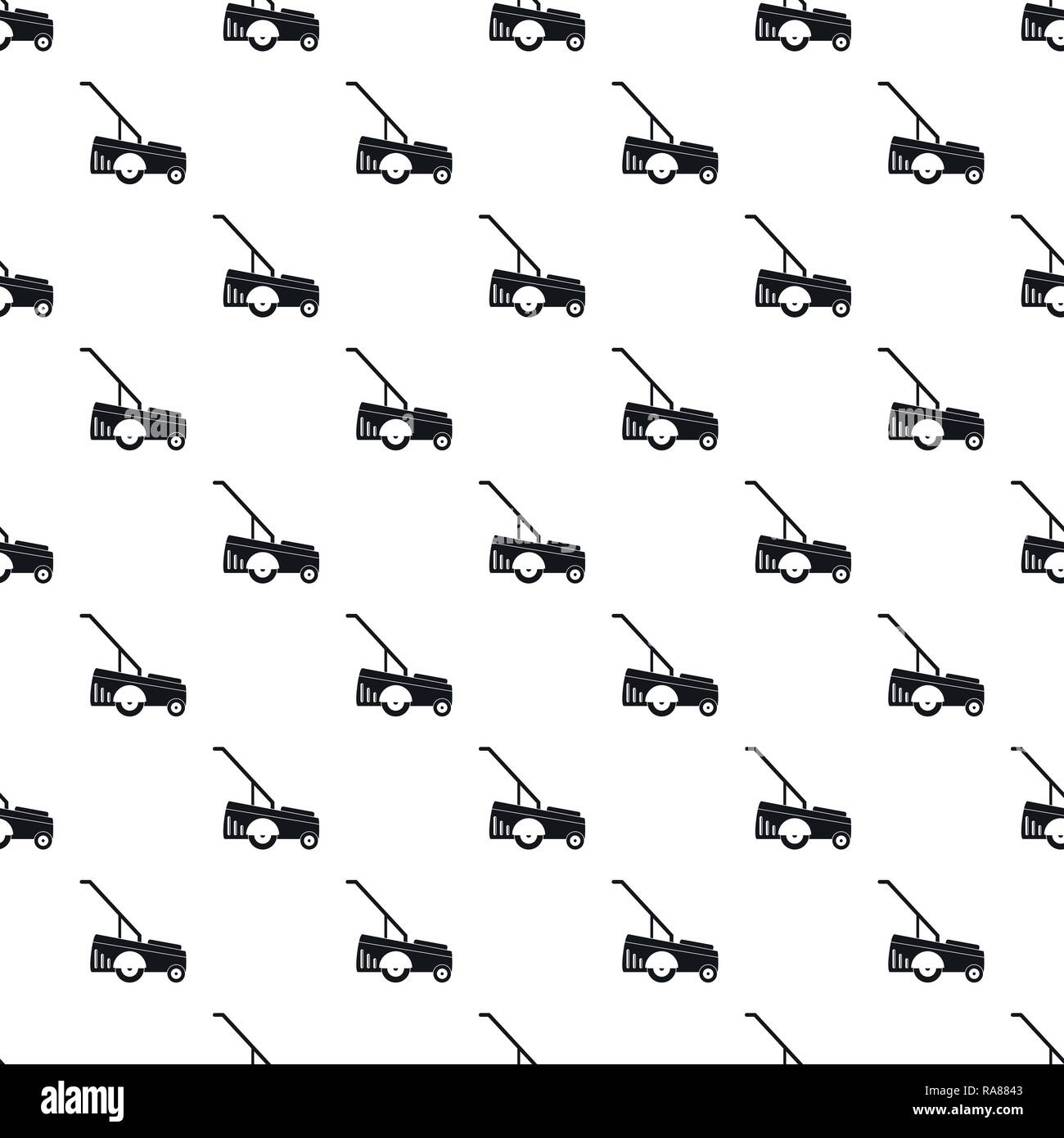 Motor grass cutter pattern seamless vector repeat geometric for any web design Stock Vector