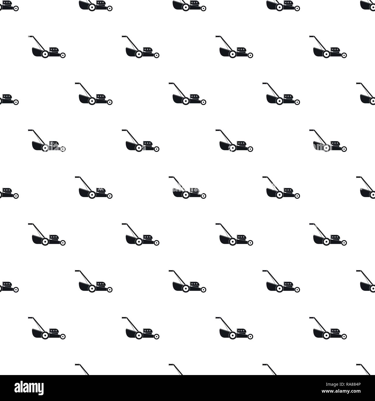 Petrol grass cut machine pattern seamless vector repeat geometric for any web design Stock Vector