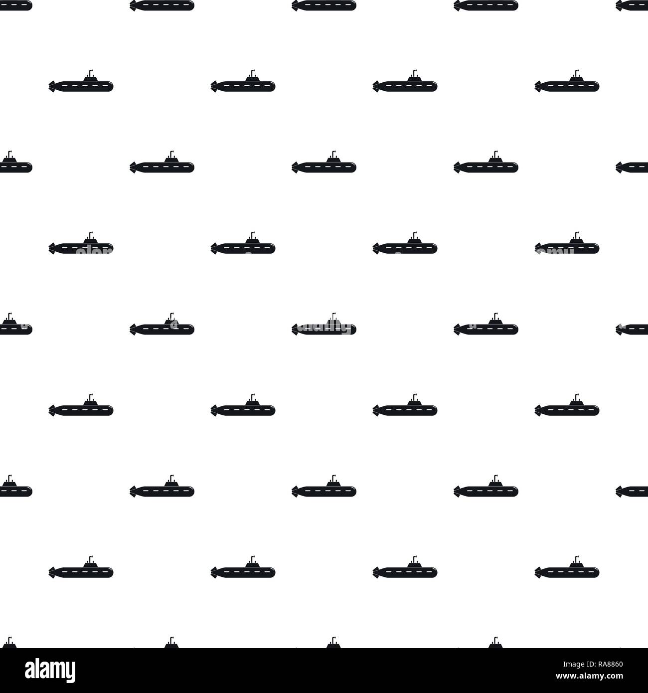 Military submarine pattern seamless vector repeat geometric for any web design Stock Vector