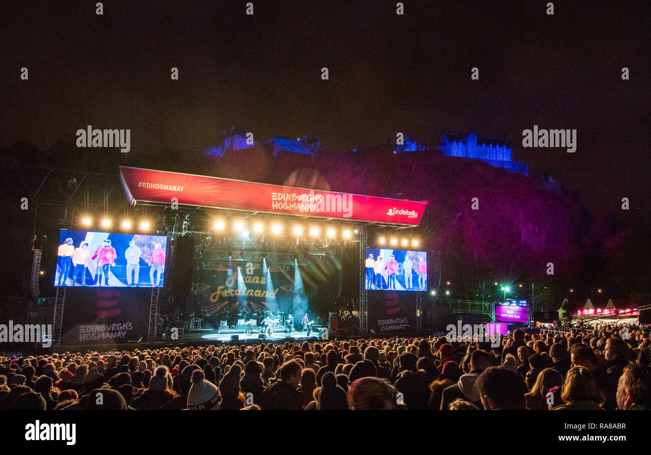 Edinburgh’s Hogmanay, Concert in the gardens Stock Photo Alamy