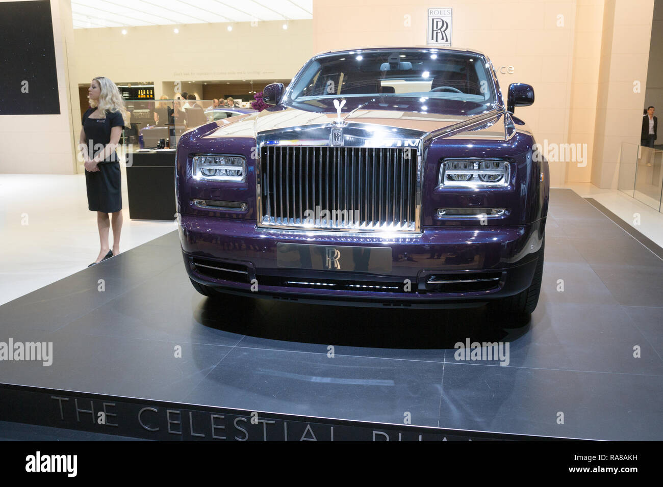 FRANKFURT, GERMANY - SEP 13, 2013: Rolls-Royce Celestial Phantom luxury car  showcased at the Frankfurt IAA Motor Show Stock Photo - Alamy