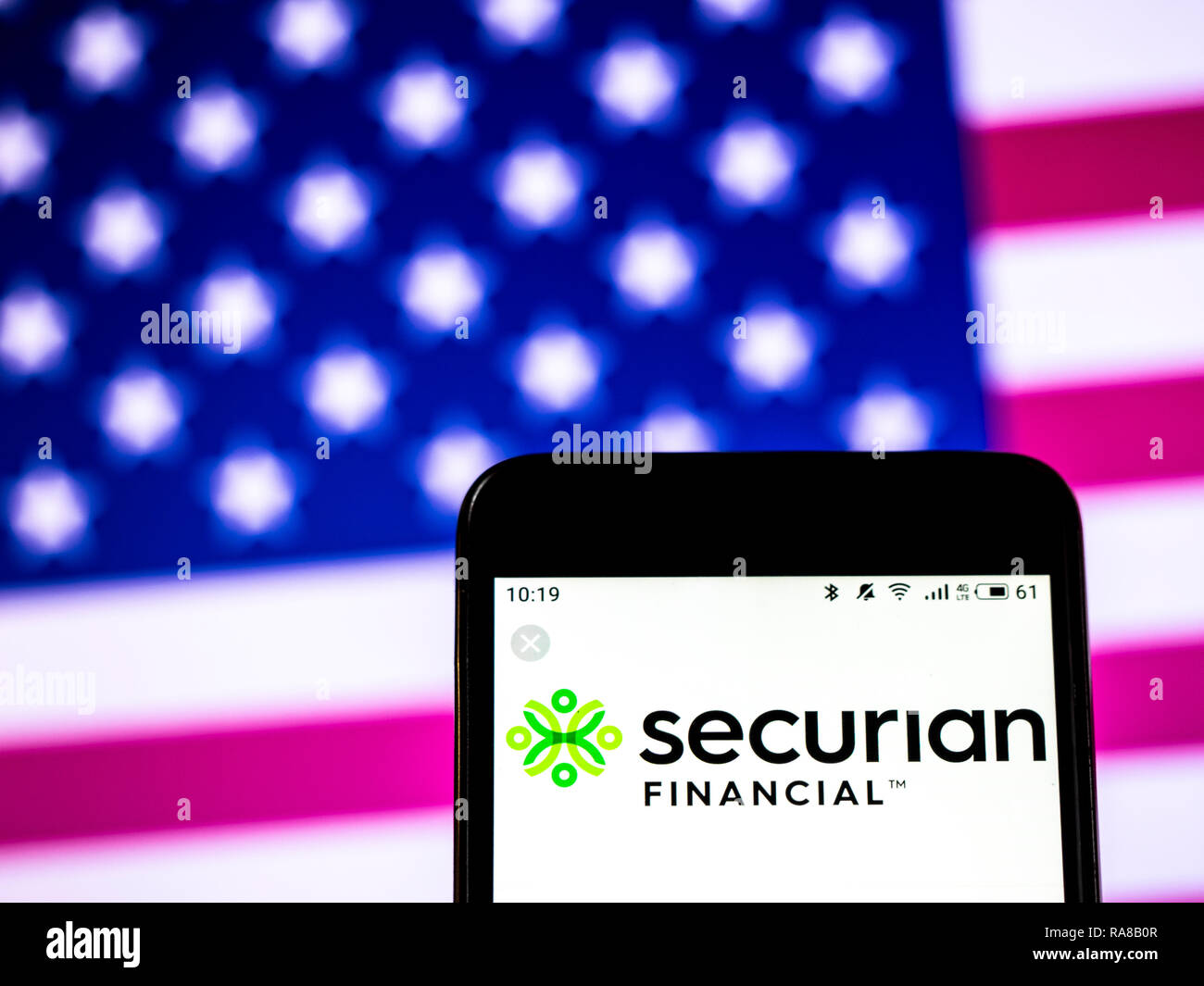 KIEV, UKRAINE Jan 2, 2019 Securian Financial, Financial services