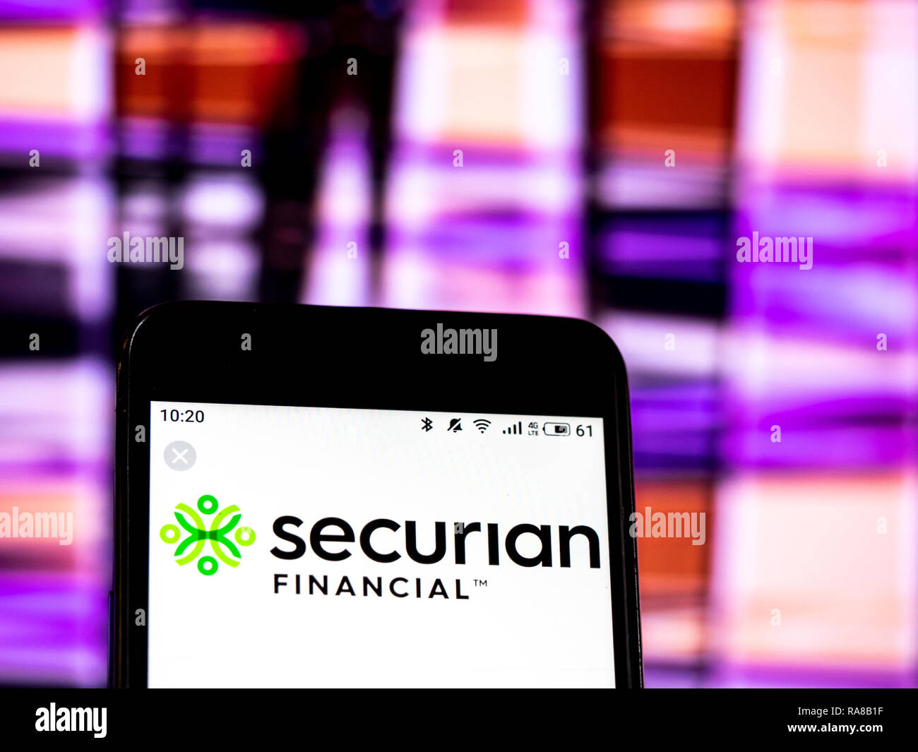 KIEV, UKRAINE Jan 2, 2019 Securian Financial, Financial services