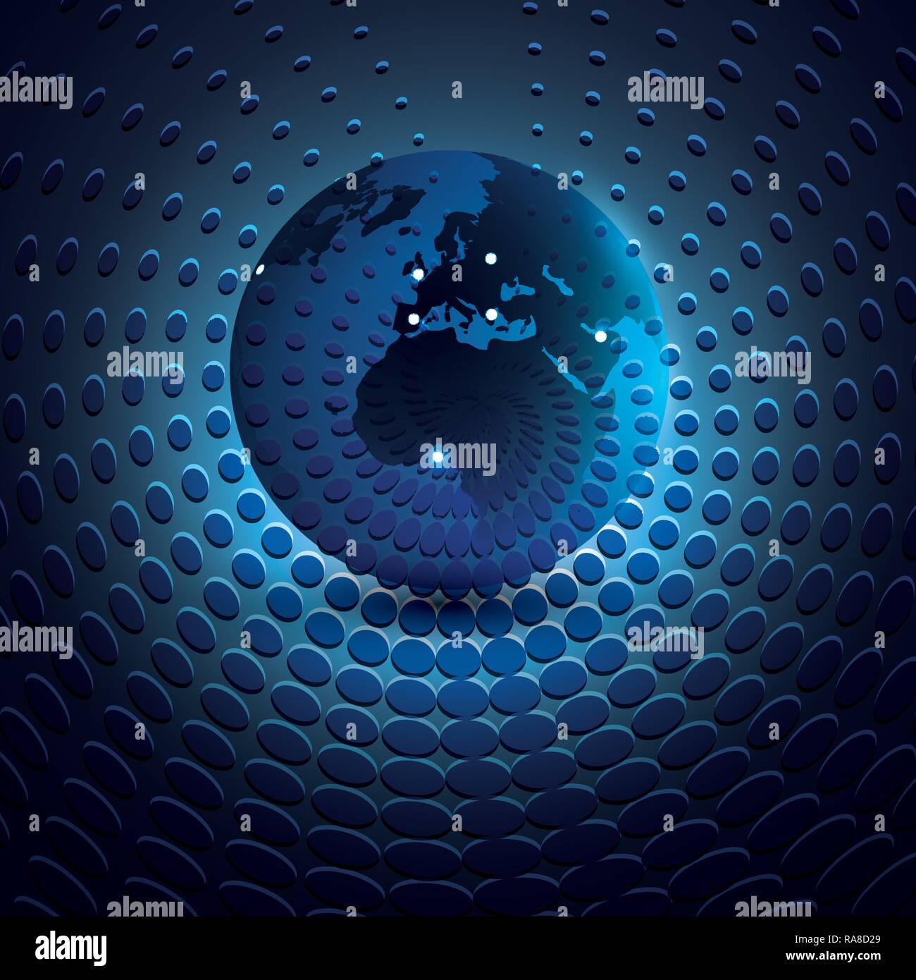 3D Abstract Modern Earth Globe Concept Background Template for Web ...