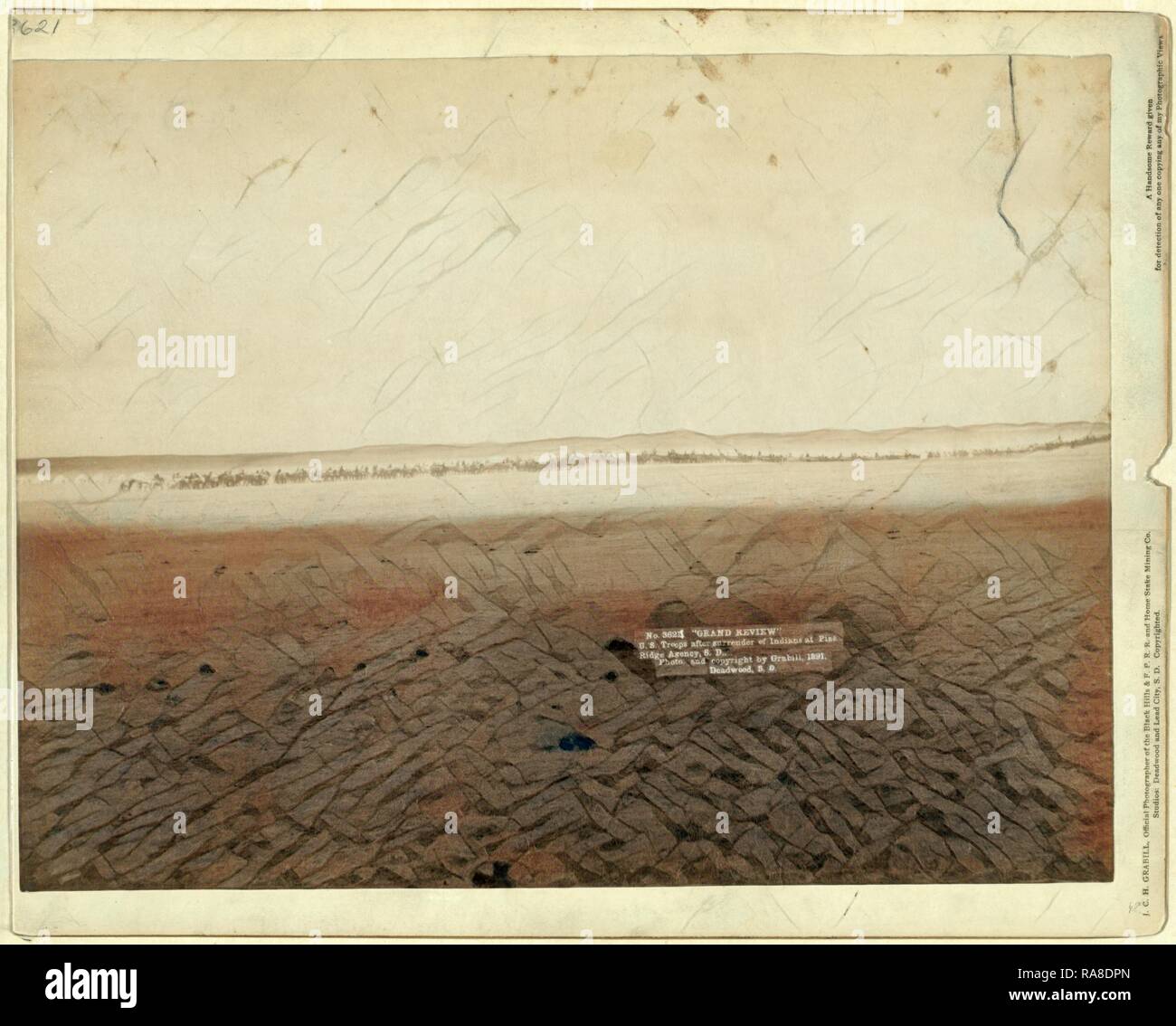 Grand Review. U.S. Troops after Surrender of Indians at Pine Ridge