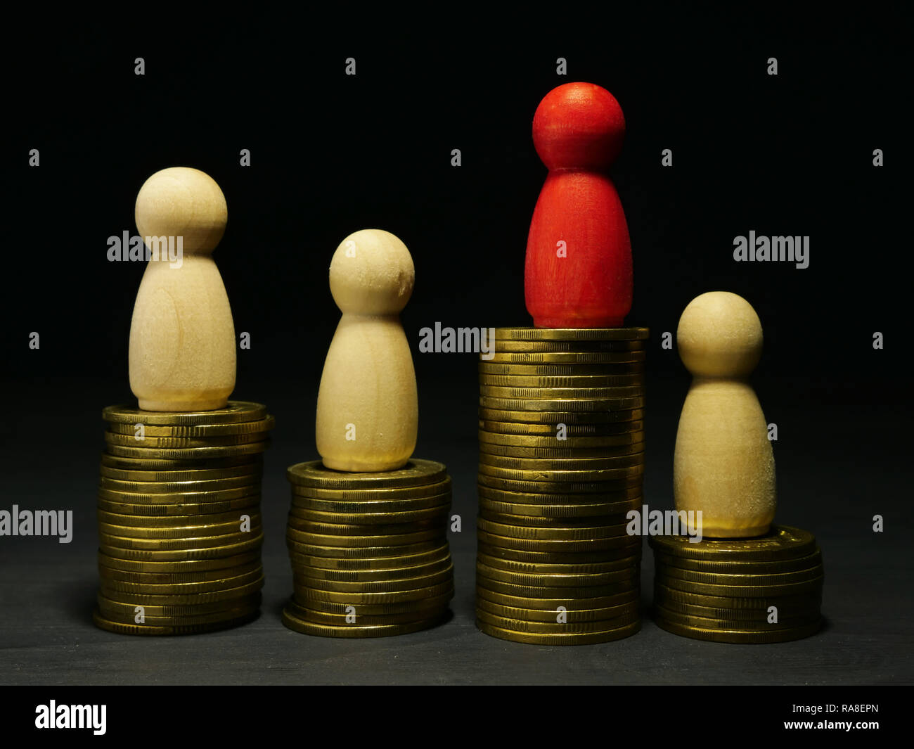 Wealth management, saving money or interest rate increase concept. Stock Photo