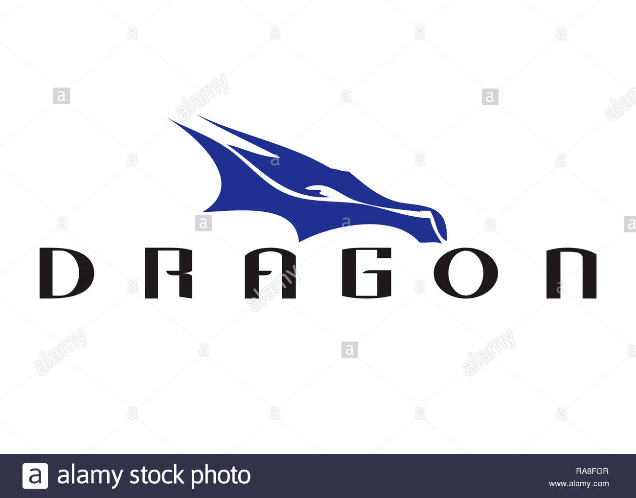 Dragon Spacex Logo Stock Photo Alamy