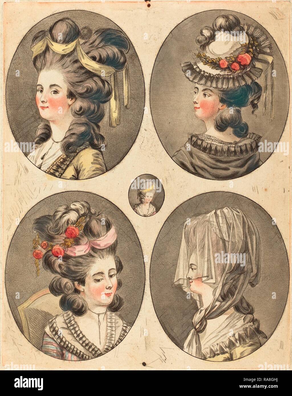 JeanFrançois (French, 1752 1814), Modeles de coiffures